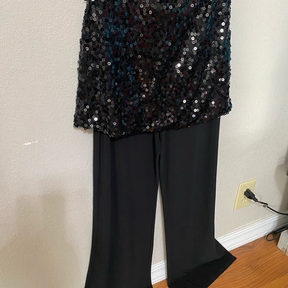WHITE HOUSE BLACK MARKET new with tags black sequins strapless jumpsuit party 2 - Picture 4 of 8